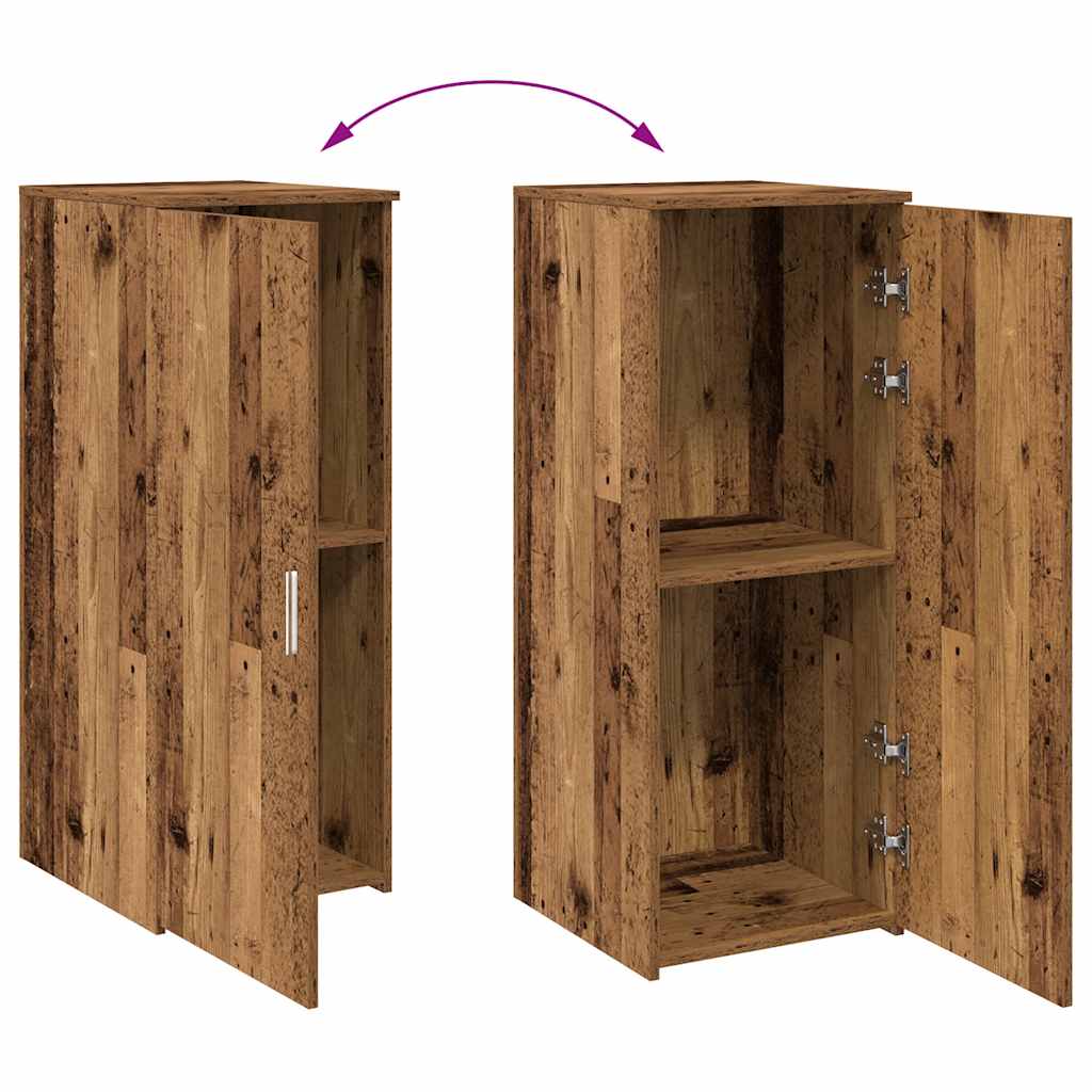 Armoire de rangement vieux bois 40x45x103,5cm bois d'ingénierie - XIOS