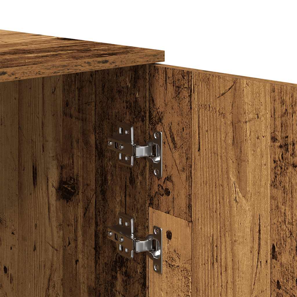Armoire de rangement vieux bois 40x45x103,5cm bois d'ingénierie - XIOS