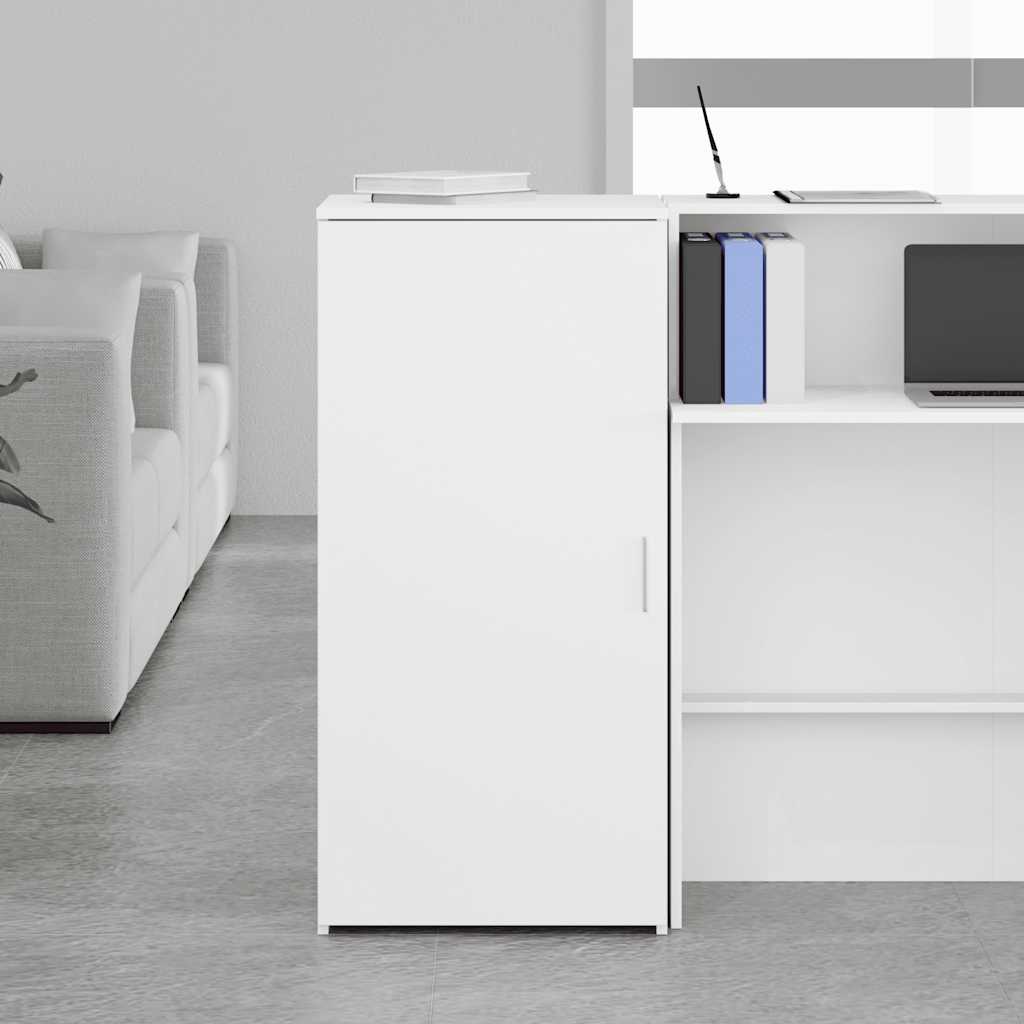 Armoire de rangement blanc 50x45x103,5 cm bois d'ingénierie - XIOS