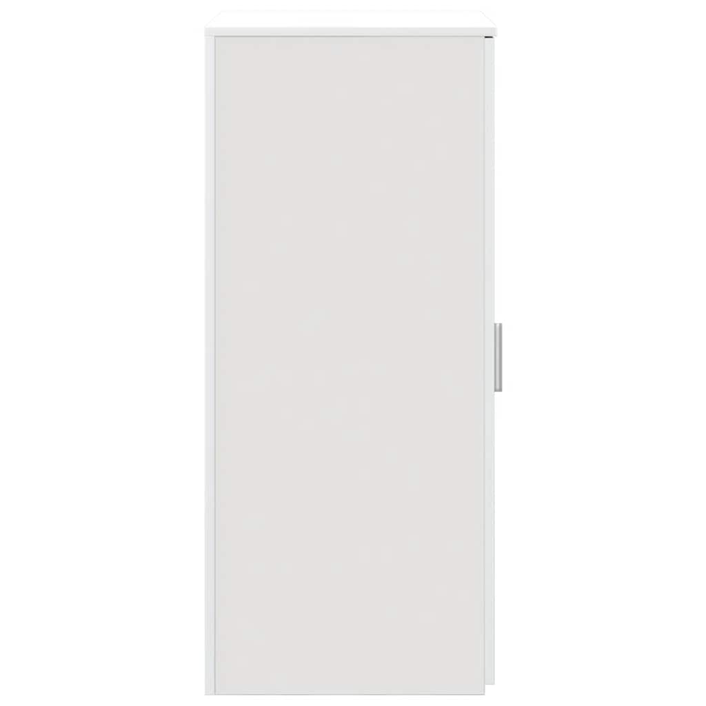 Armoire de rangement blanc 50x45x103,5 cm bois d'ingénierie - XIOS