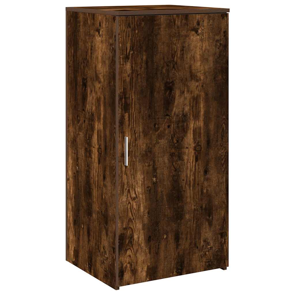 Armoire de rangement chêne fumé 50x45x103,5cm bois d'ingénierie - XIOS