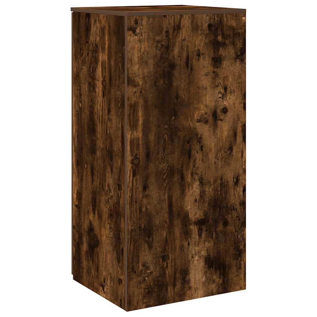 Armoire de rangement chêne fumé 50x45x103,5cm bois d'ingénierie - XIOS