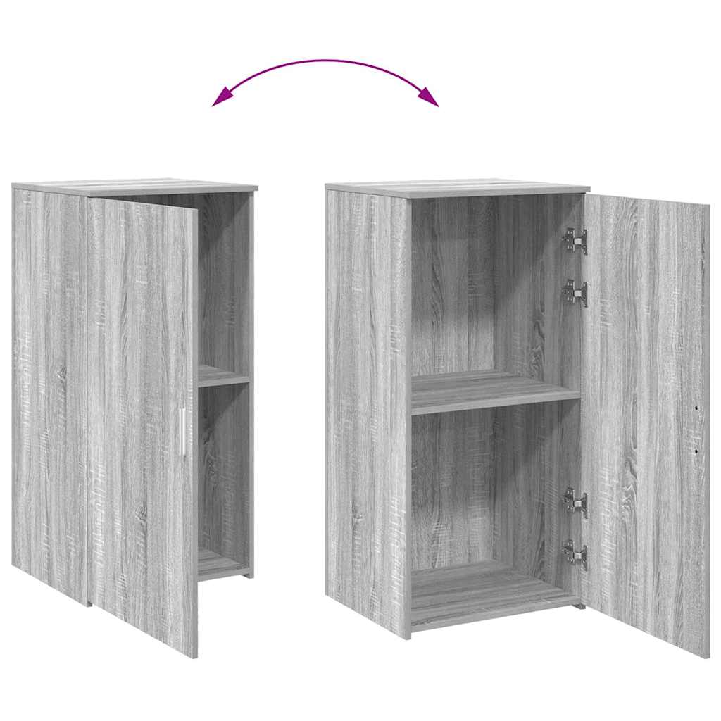 Armoire de rangement sonoma gris 50x45x103,5 cm bois ingénierie - XIOS