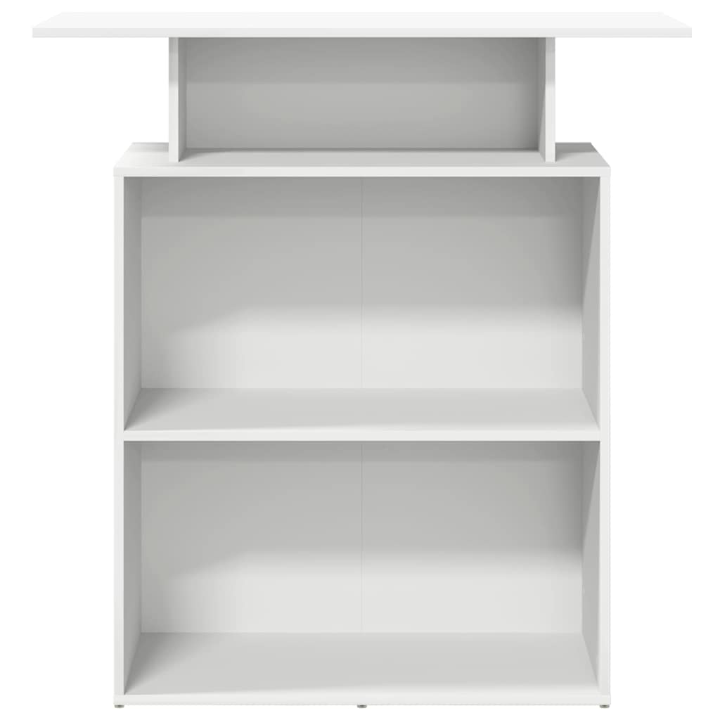 Bureau de réception blanc 100x40x104 cm bois d'ingénierie - XIOS