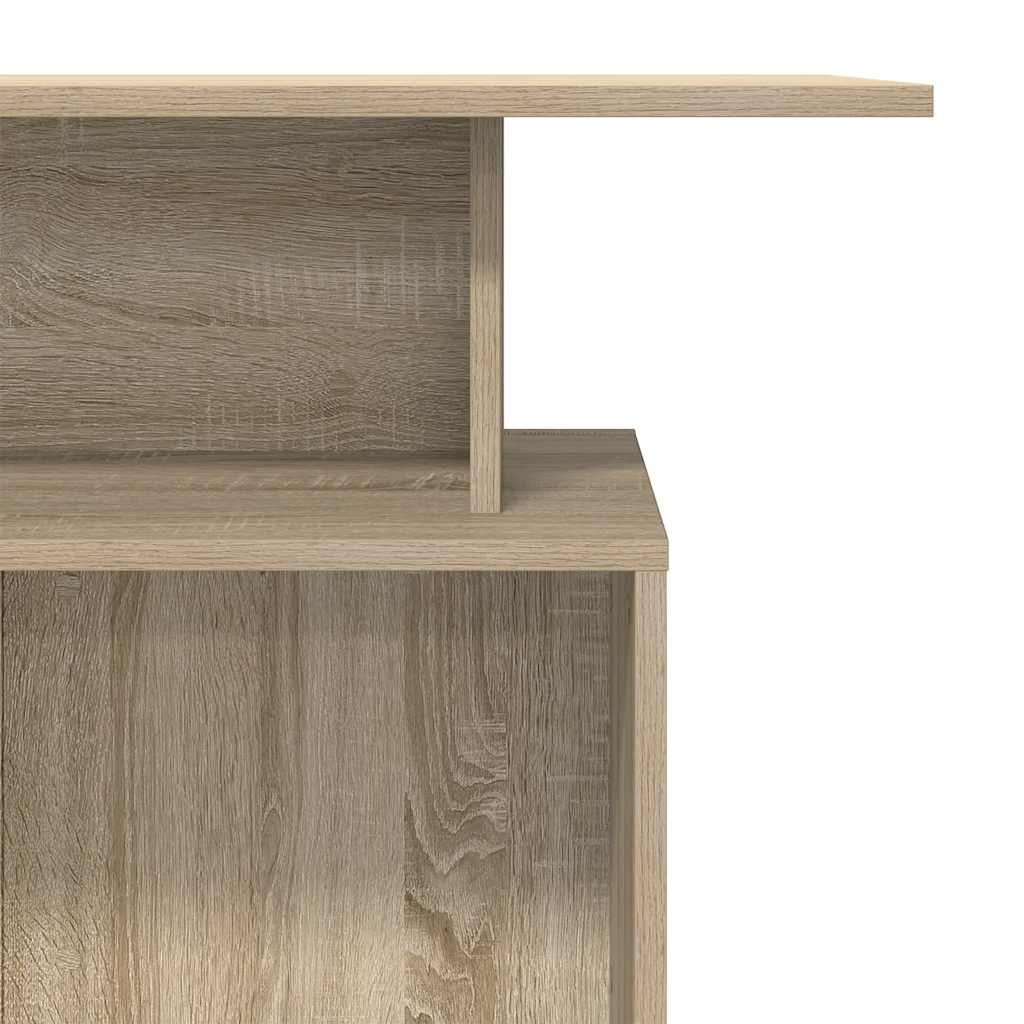 Bureau réception chêne sonoma 100x40x104 cm bois d'ingénierie - XIOS