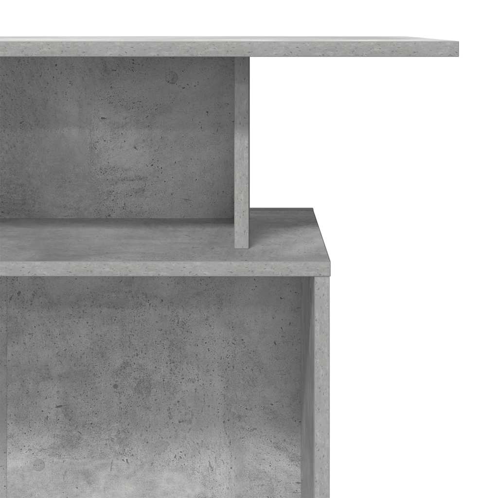 Bureau de réception gris béton 100x40x104 bois d'ingénierie - XIOS