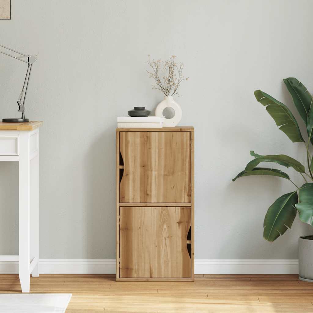 Armoire latérale ODDA 40x24x79 cm bois massif pin - XIOS