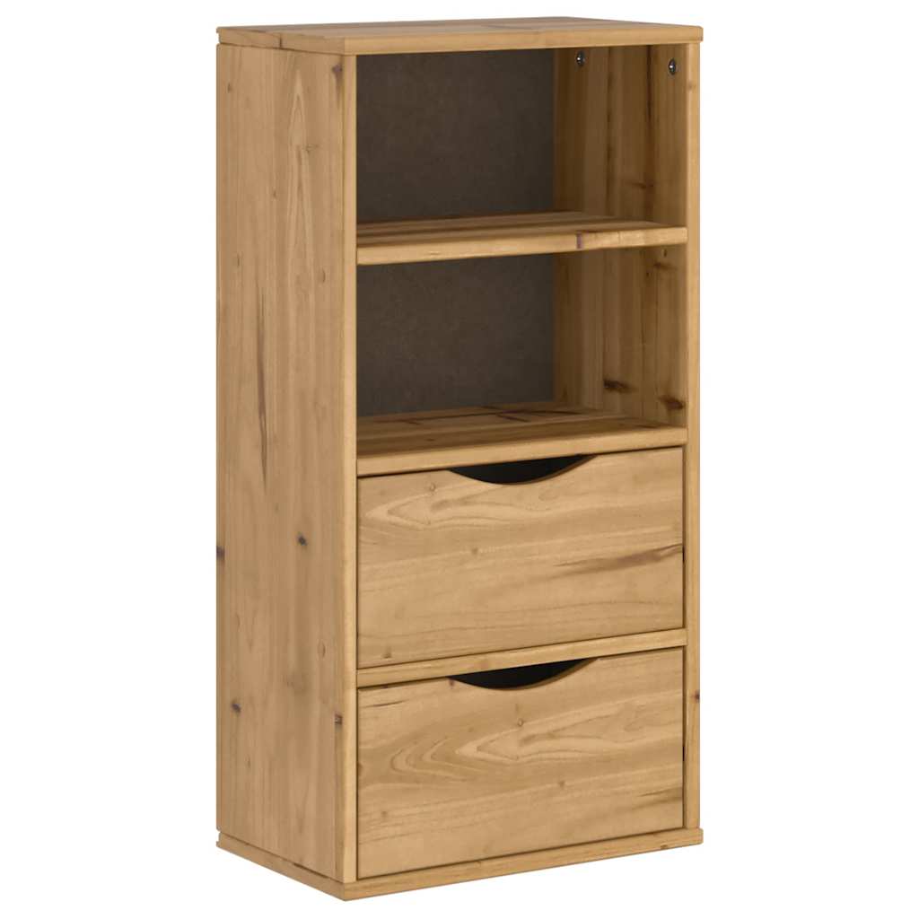 Armoire latérale avec tiroirs ODDA 40x24x79 cm bois massif pin - XIOS