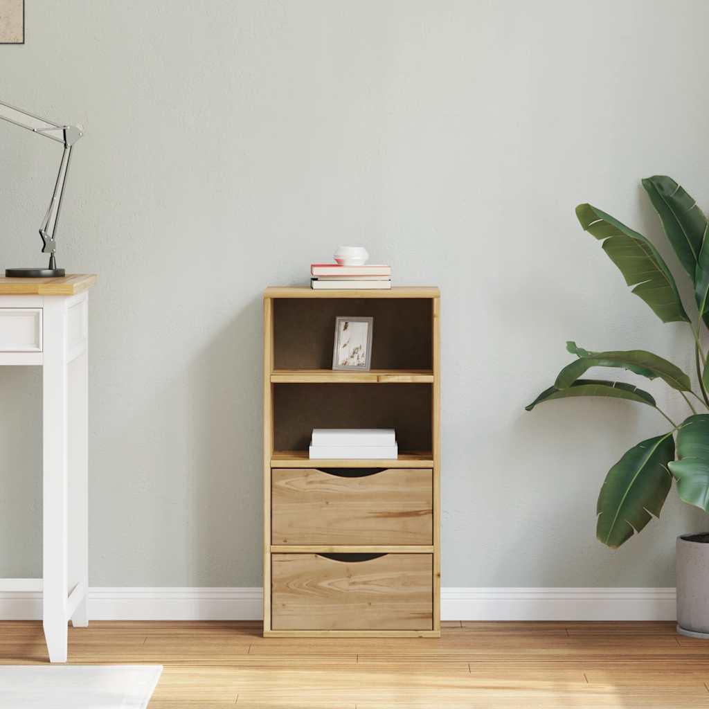 Armoire latérale avec tiroirs ODDA 40x24x79 cm bois massif pin - XIOS