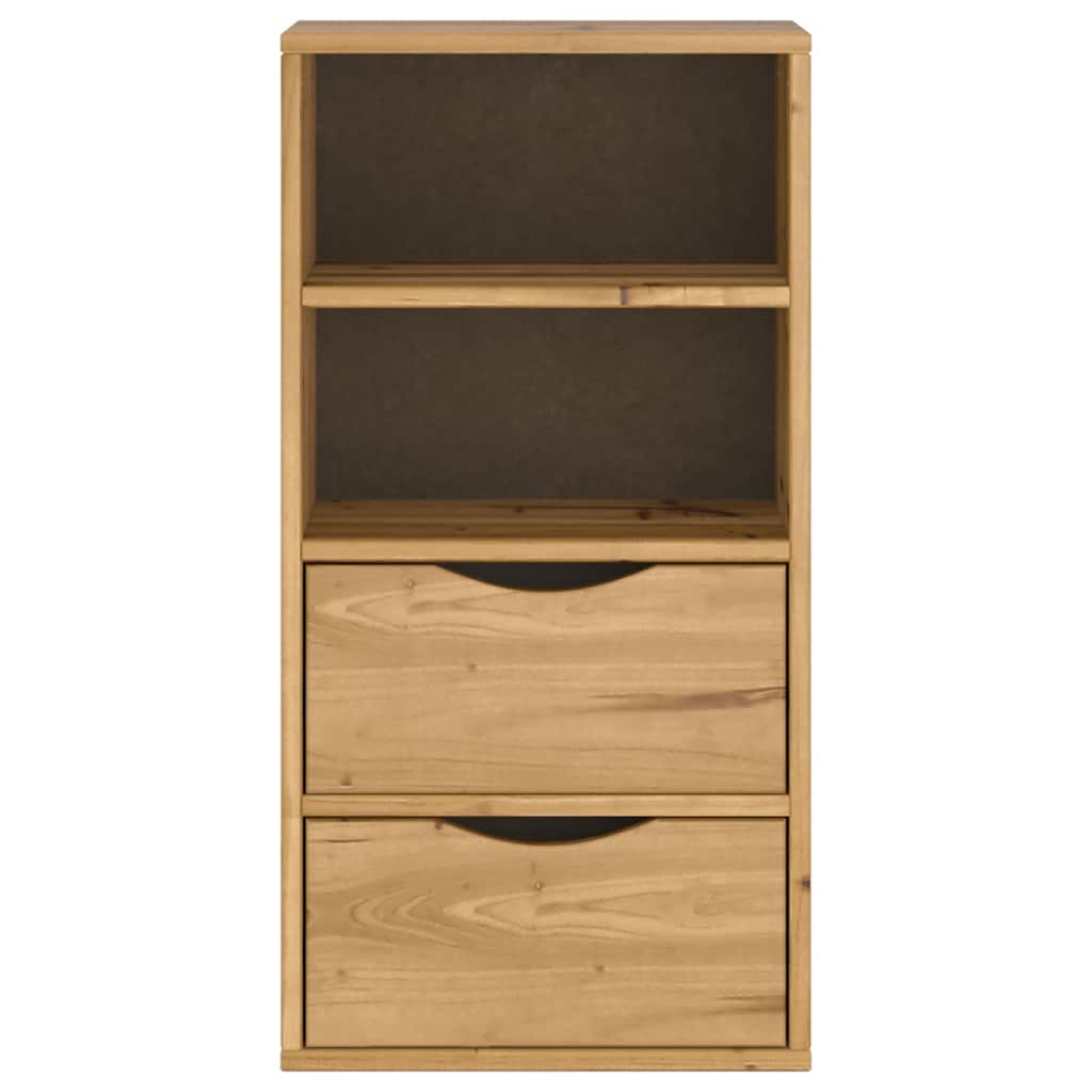 Armoire latérale avec tiroirs ODDA 40x24x79 cm bois massif pin - XIOS