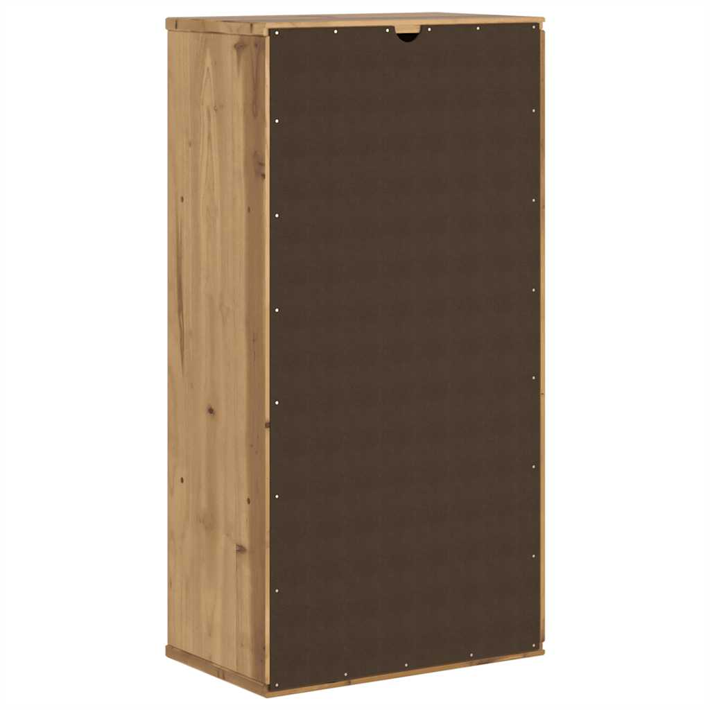 Armoire latérale avec tiroirs ODDA 40x24x79 cm bois massif pin - XIOS