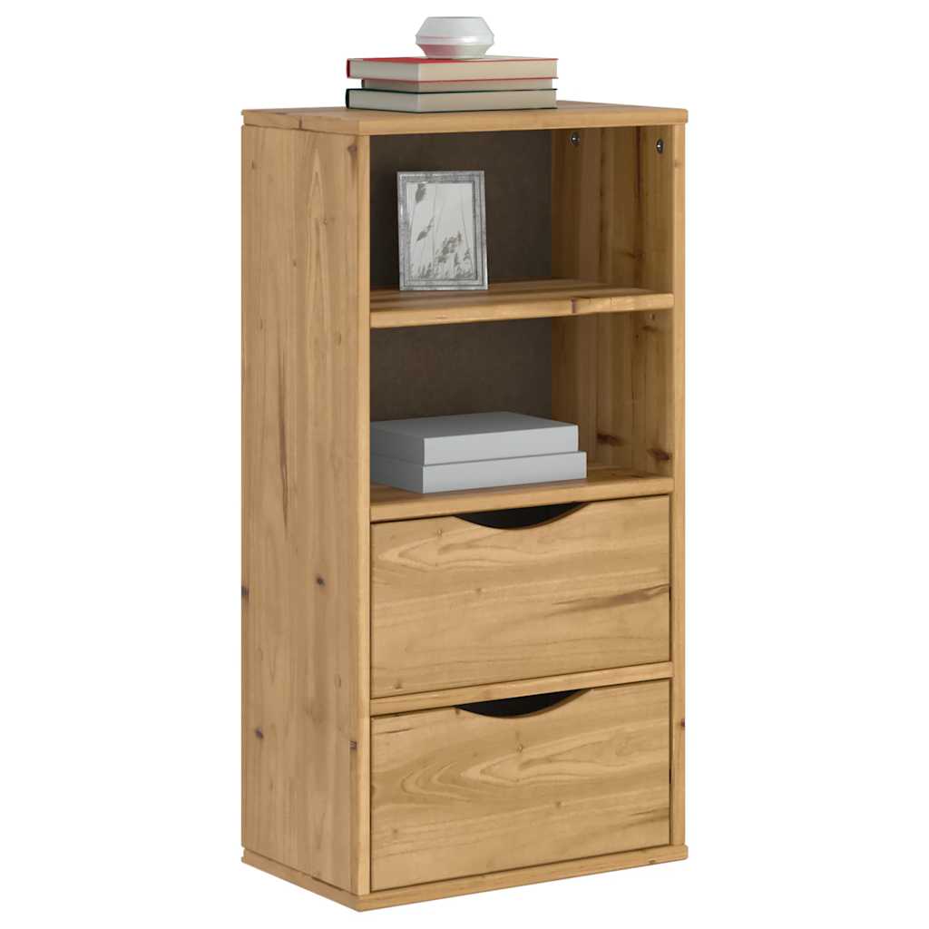 Armoire latérale avec tiroirs ODDA 40x24x79 cm bois massif pin - XIOS