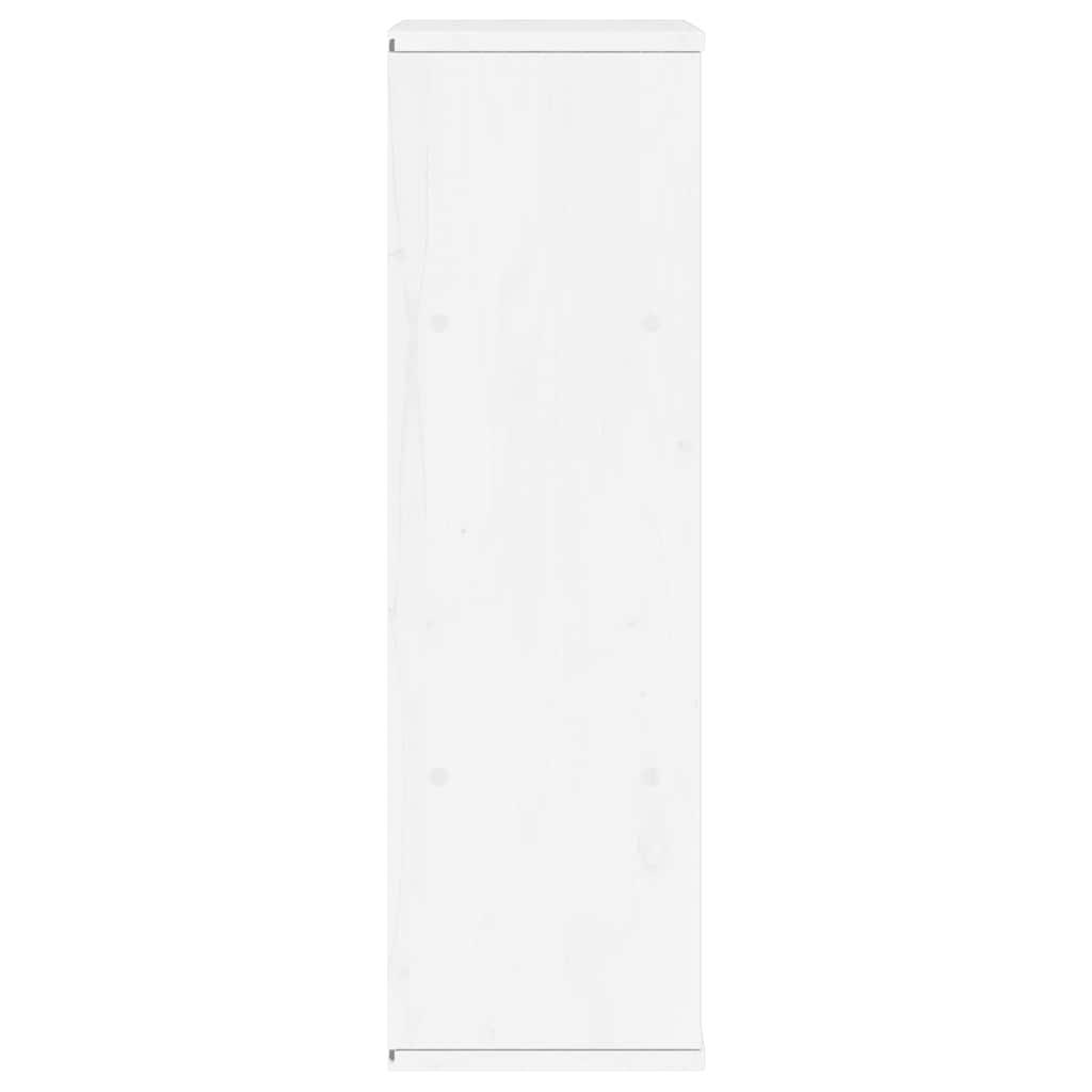 Armoire latérale tiroirs ODDA blanc 40x24x79 cm bois massif pin - XIOS