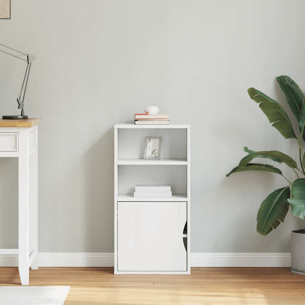 Armoire latérale ODDA blanc 40x24x79 cm bois massif pin - XIOS