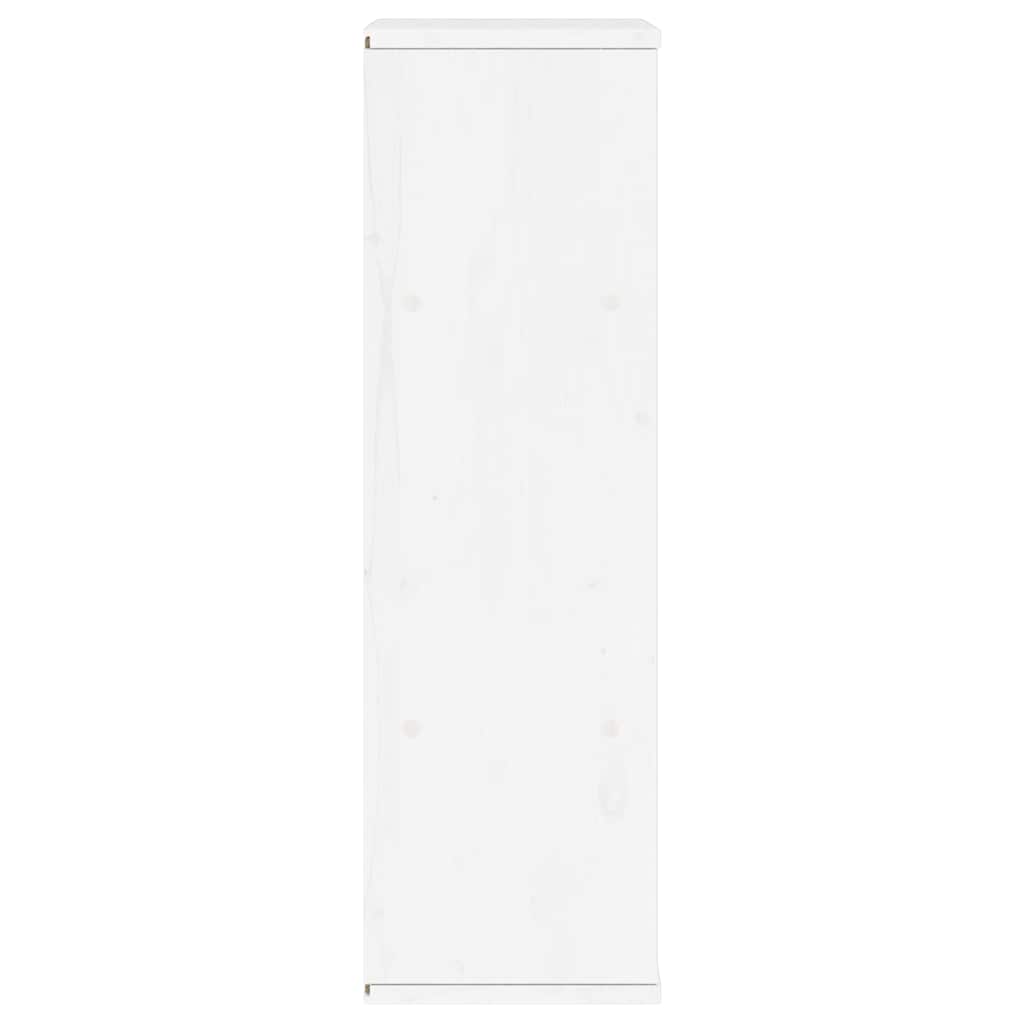 Armoire latérale tiroirs ODDA blanc 40x24x79 cm bois massif pin - XIOS