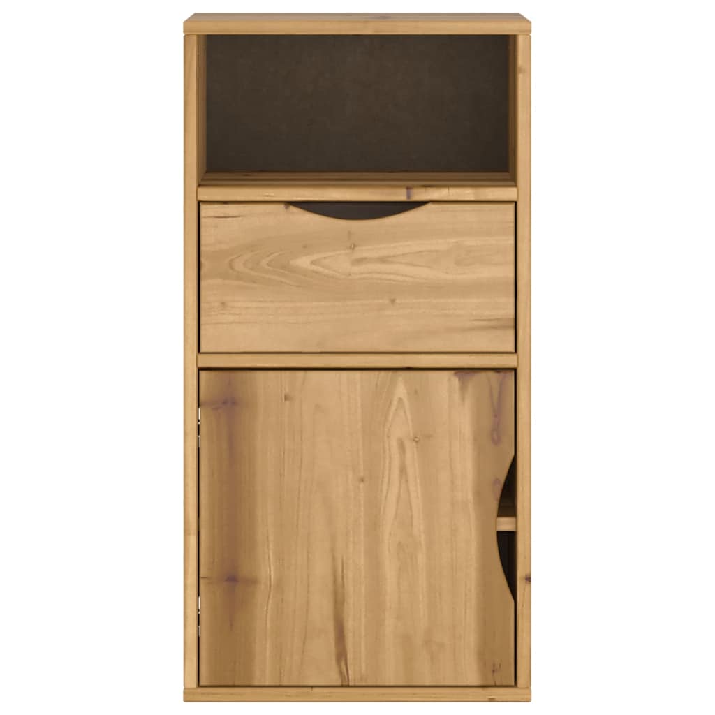 Armoire latérale avec tiroir ODDA 40x24x79 cm bois massif pin - XIOS