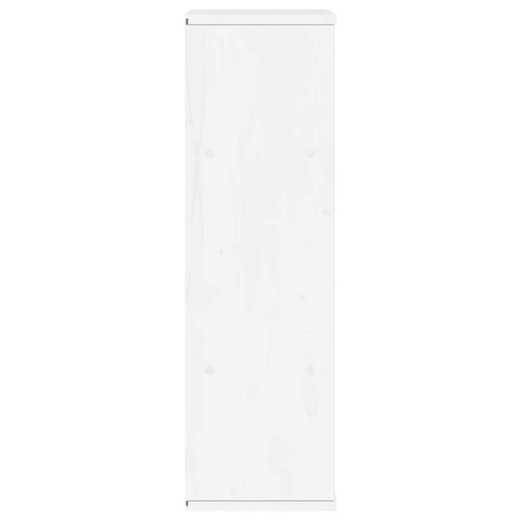 Armoire latérale tiroir ODDA blanc 40x24x79 cm bois massif pin - XIOS