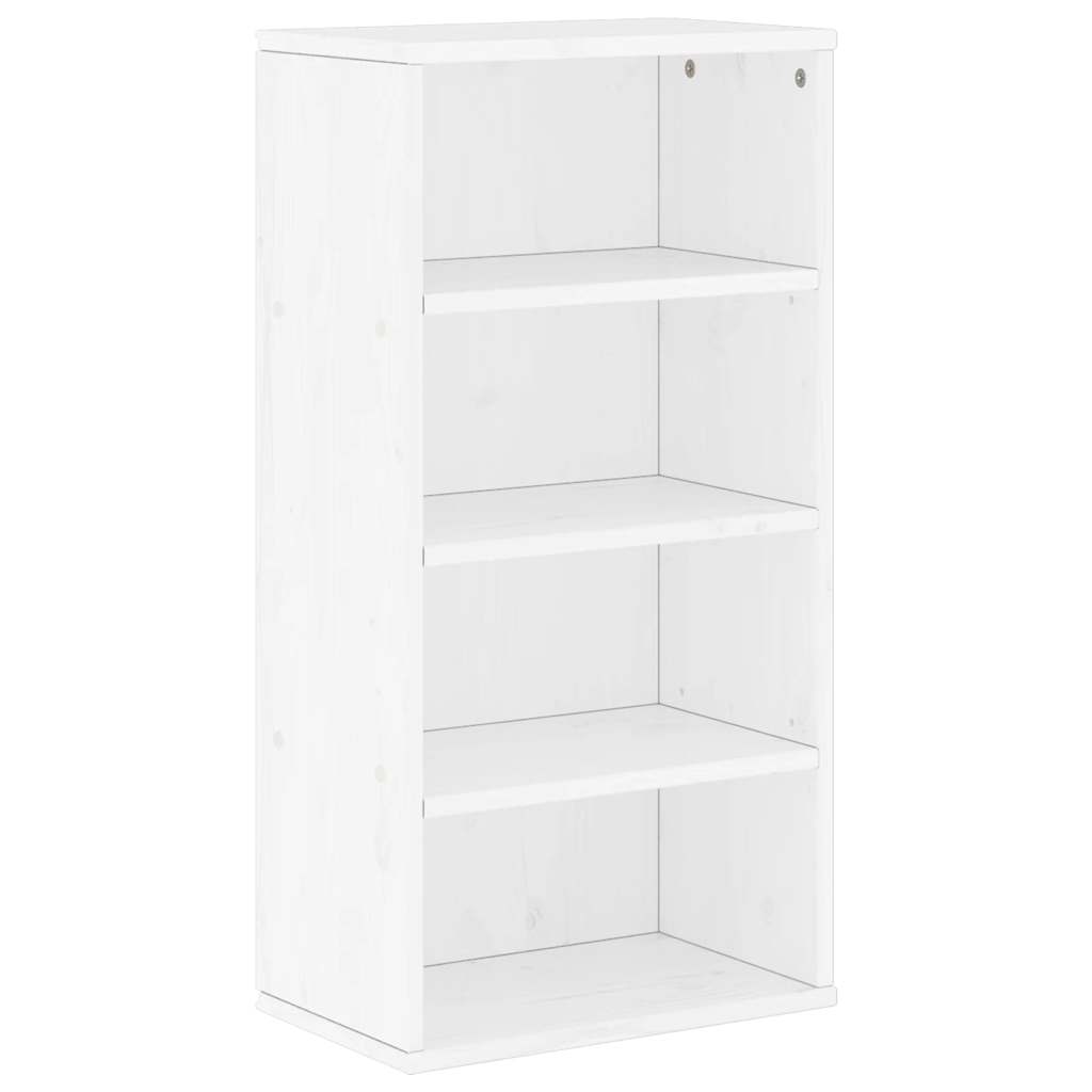 Armoire latérale ODDA blanc 40x24x79 cm bois massif pin - XIOS