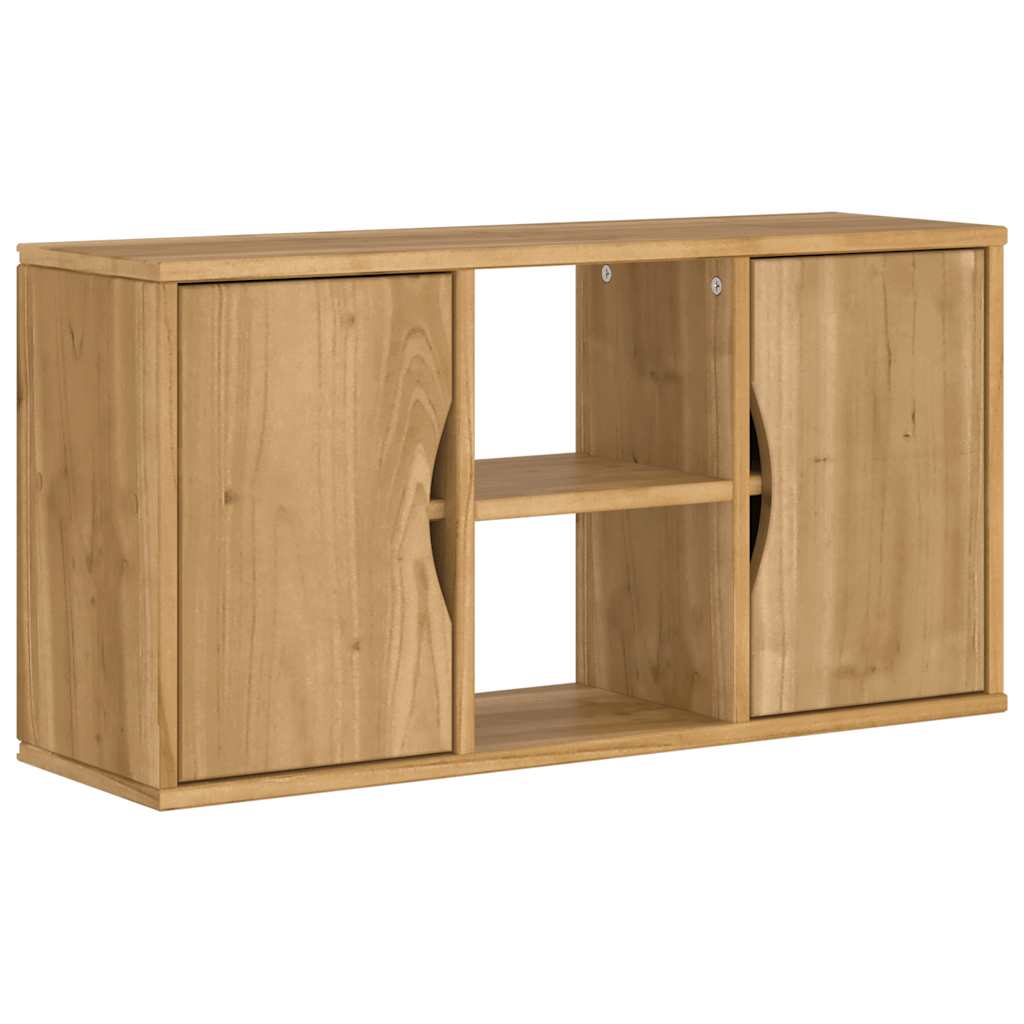 Meuble TV ODDA 79x24x40 cm bois massif pin - XIOS