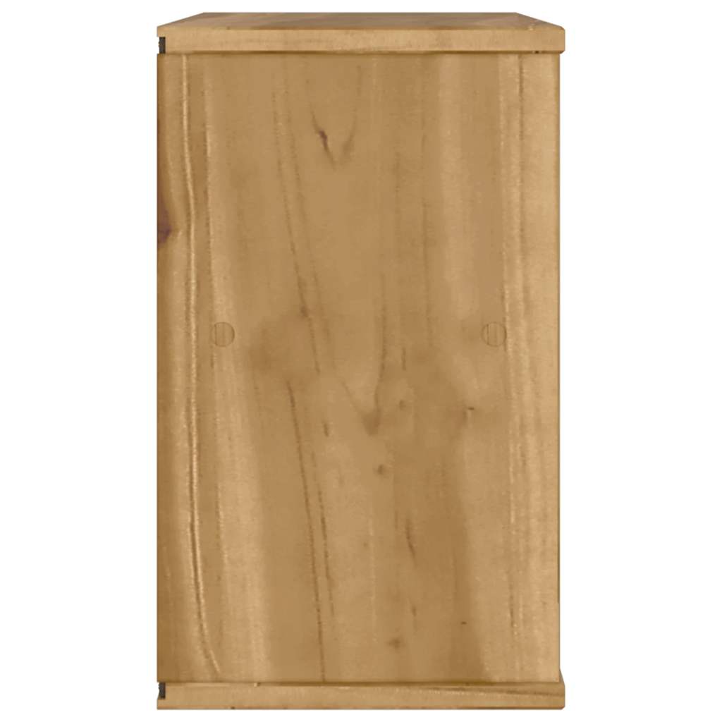 Meuble TV avec tiroir ODDA 79x24x40 cm bois massif pin - XIOS