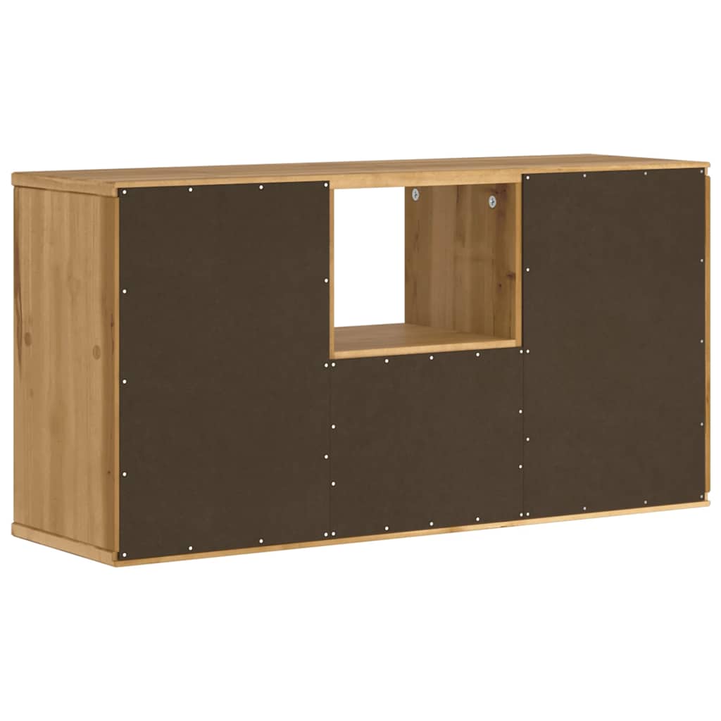 Meuble TV avec tiroir ODDA 79x24x40 cm bois massif pin - XIOS
