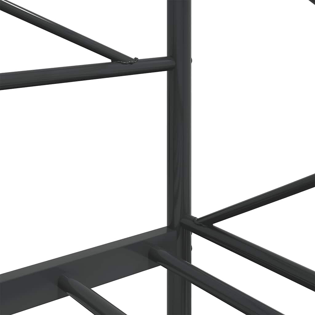 Lit de repos sans matelas noir 80x200 cm acier - XIOS