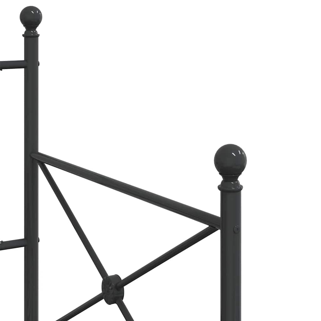 Lit de repos sans matelas noir 90x200 cm acier - XIOS