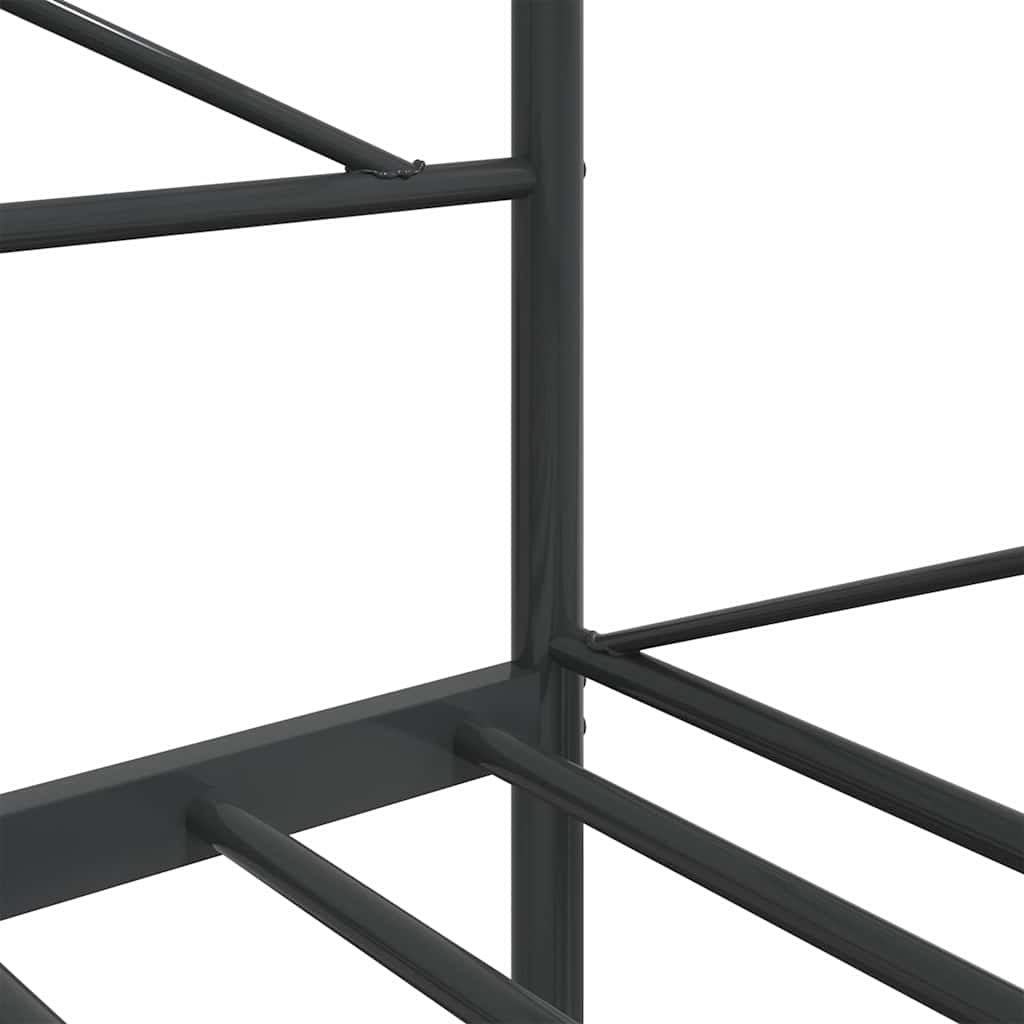 Lit de jour sans matelas noir 100x190 cm acier - XIOS