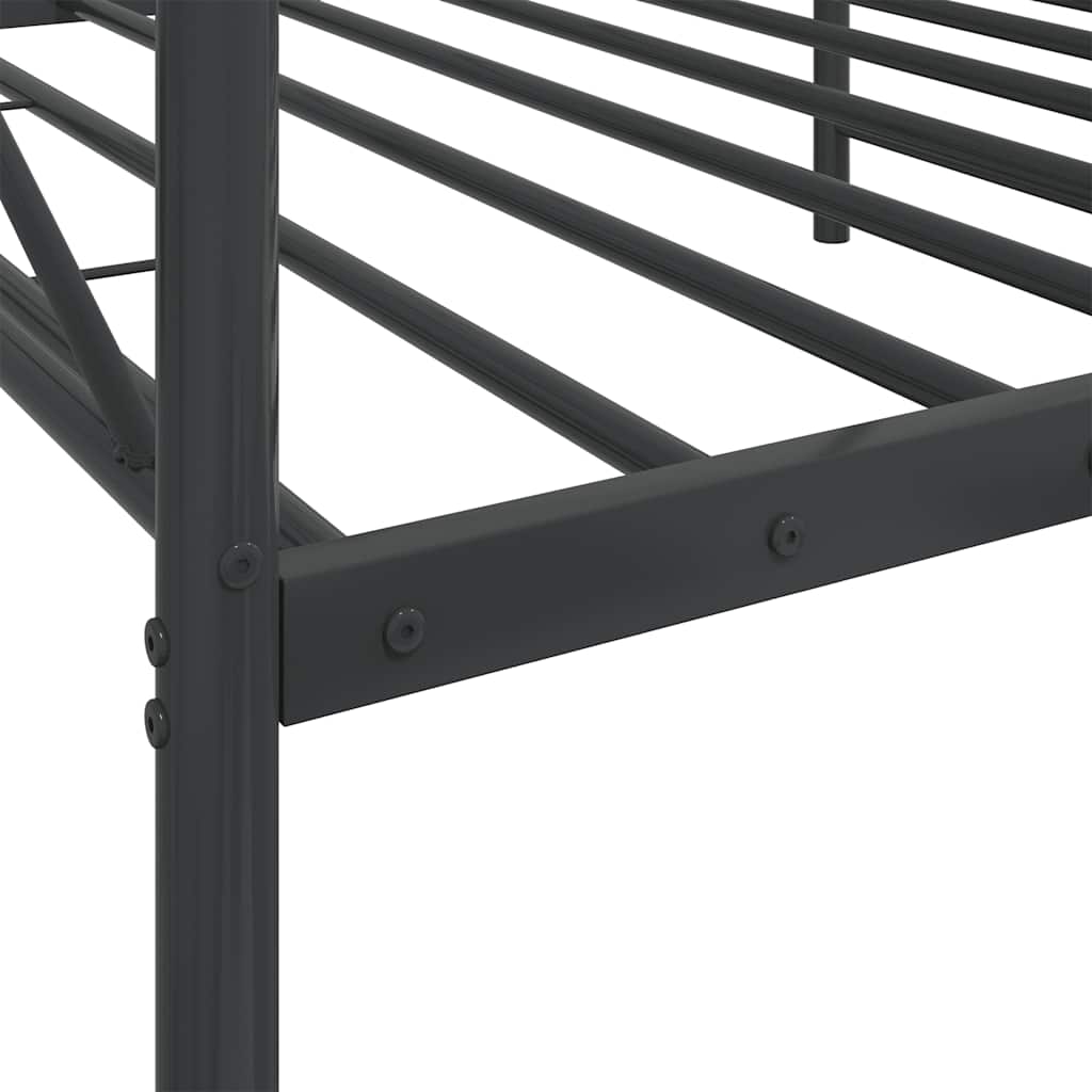Lit de repos sans matelas noir 100x200 cm acier - XIOS