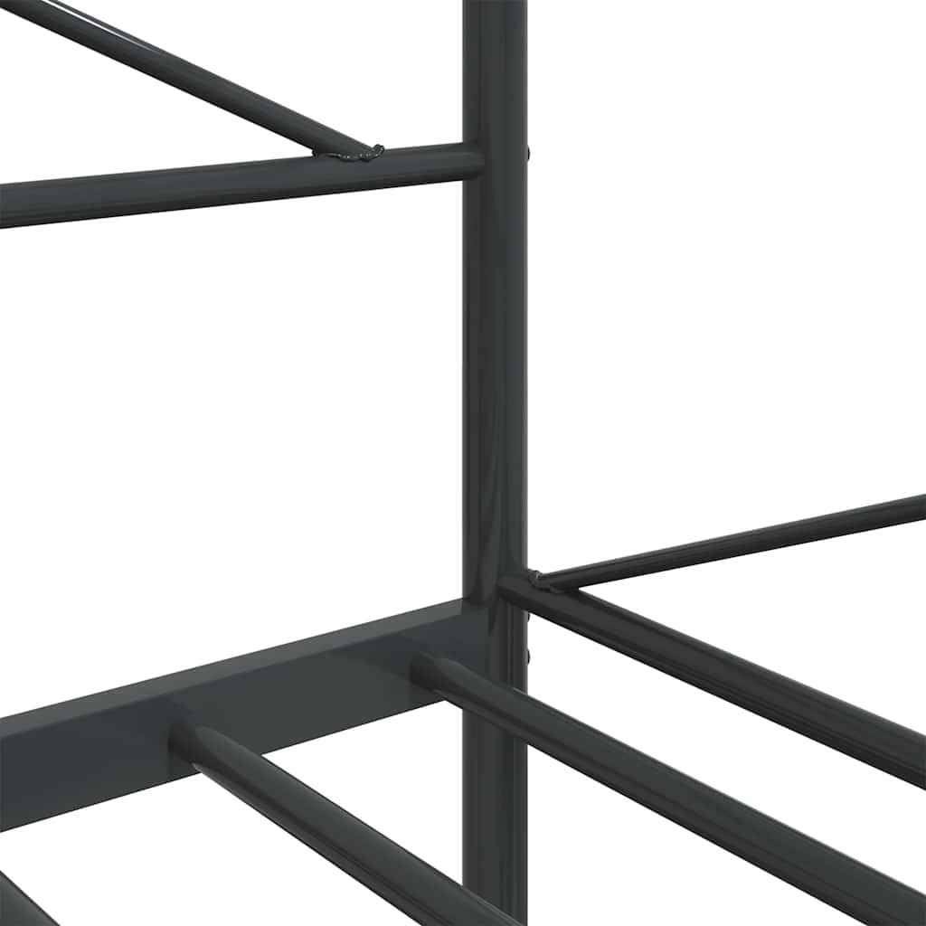 Lit de repos sans matelas noir 100x200 cm acier - XIOS