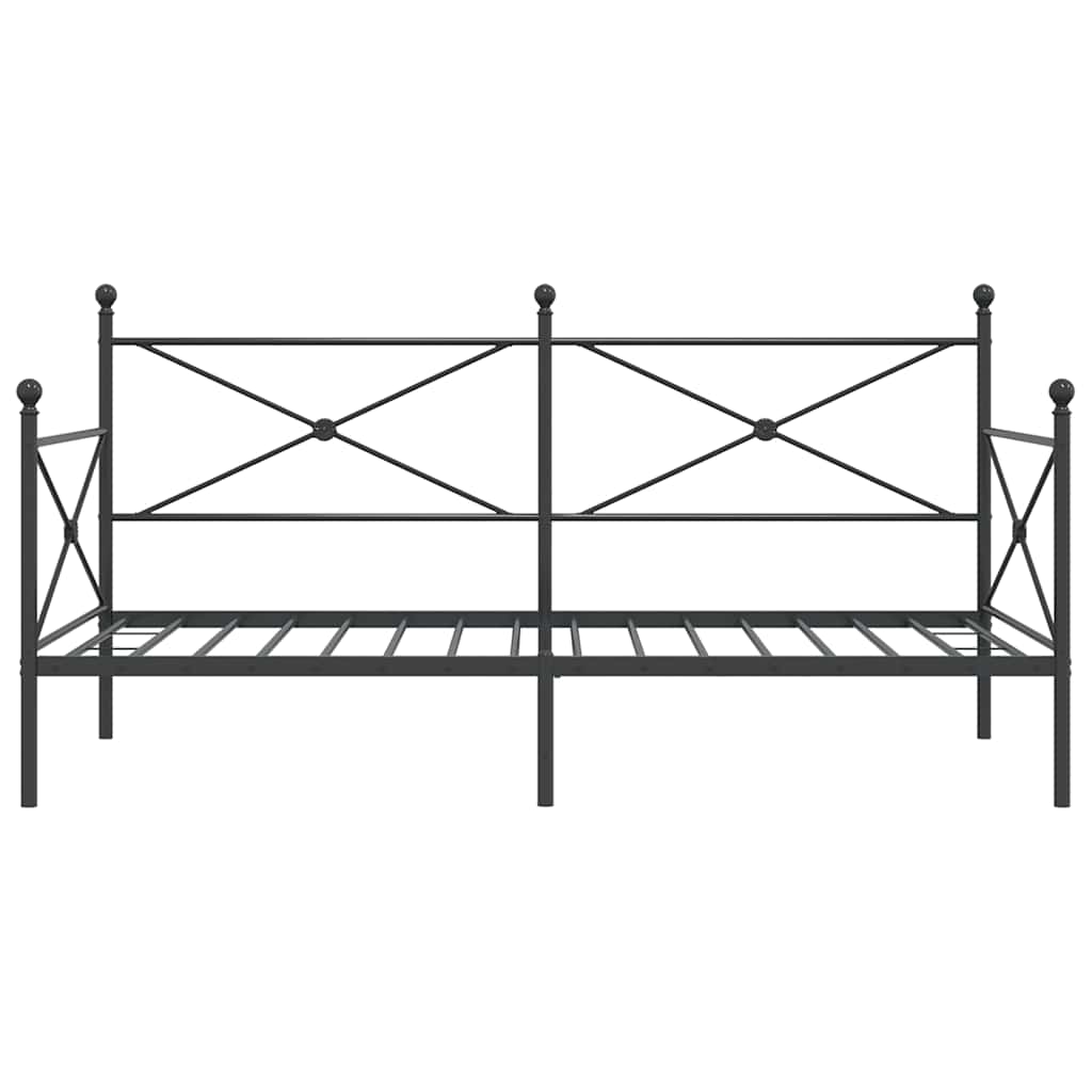 Lit de repos sans matelas noir 107x203 cm acier - XIOS