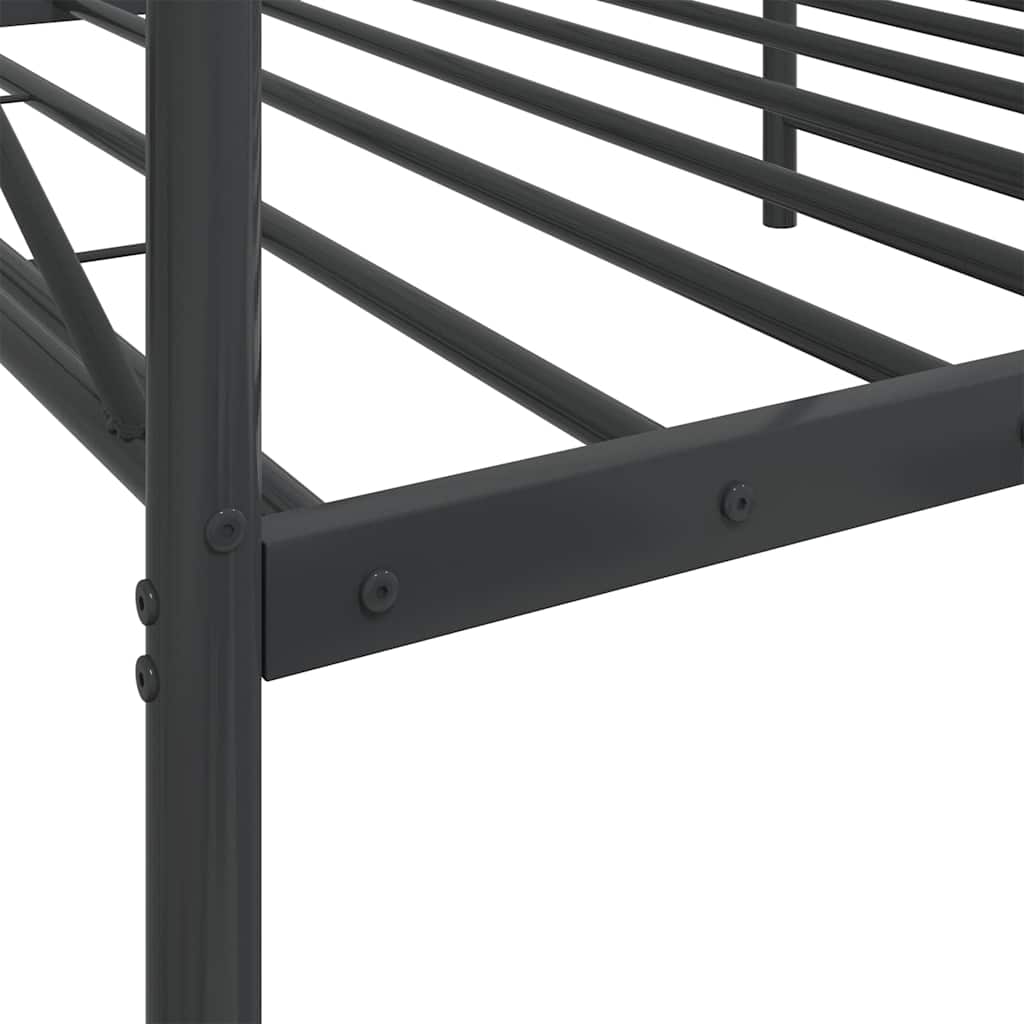 Lit de repos sans matelas noir 107x203 cm acier - XIOS
