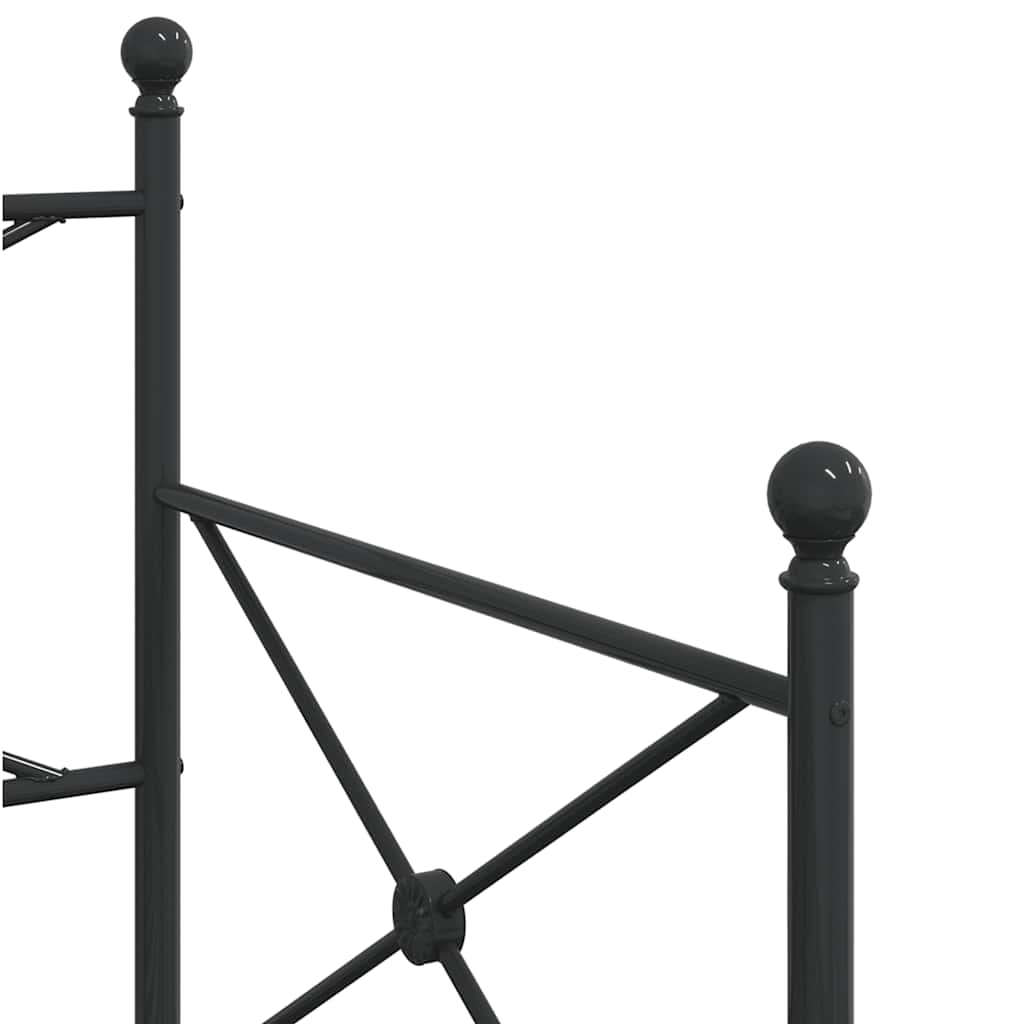 Lit de jour et lit gigogne sans matelas noir 90x190 cm acier - XIOS