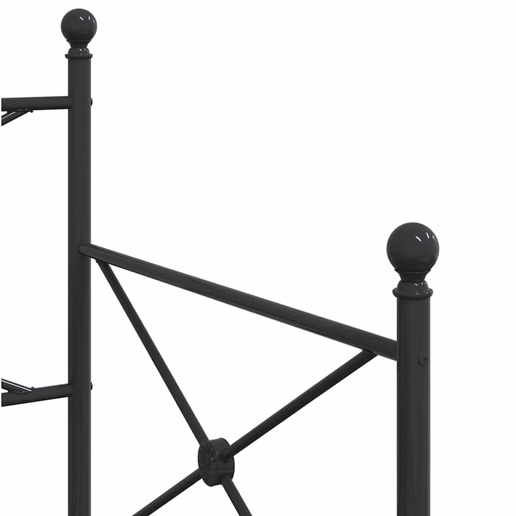 Lit de jour avec gigogne sans matelas noir 90x200 cm acier - XIOS
