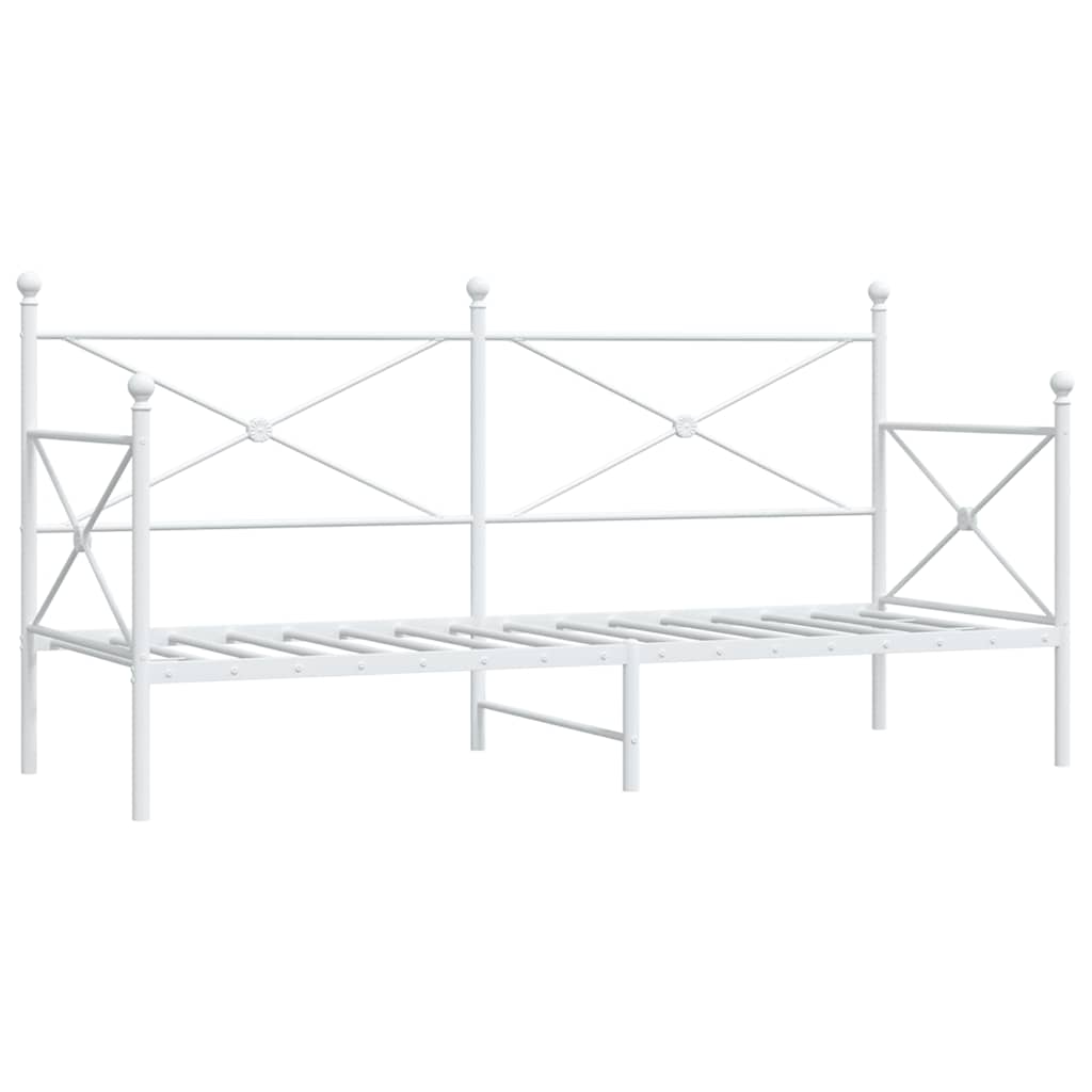 Lit de repos sans matelas blanc 90x200 cm acier - XIOS