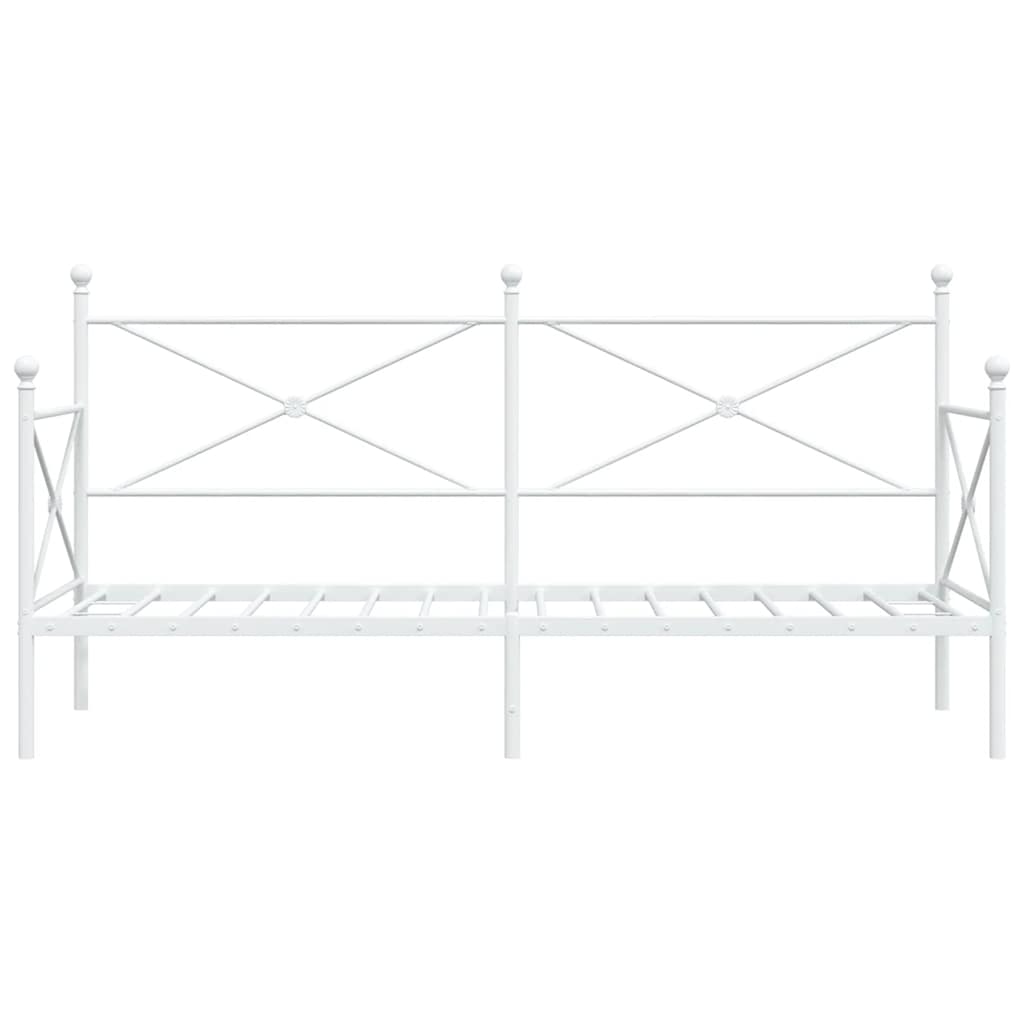 Lit de repos sans matelas blanc 90x200 cm acier - XIOS