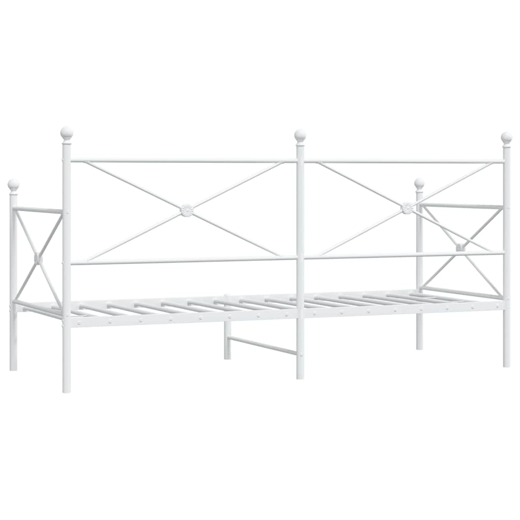 Lit de repos sans matelas blanc 90x200 cm acier - XIOS