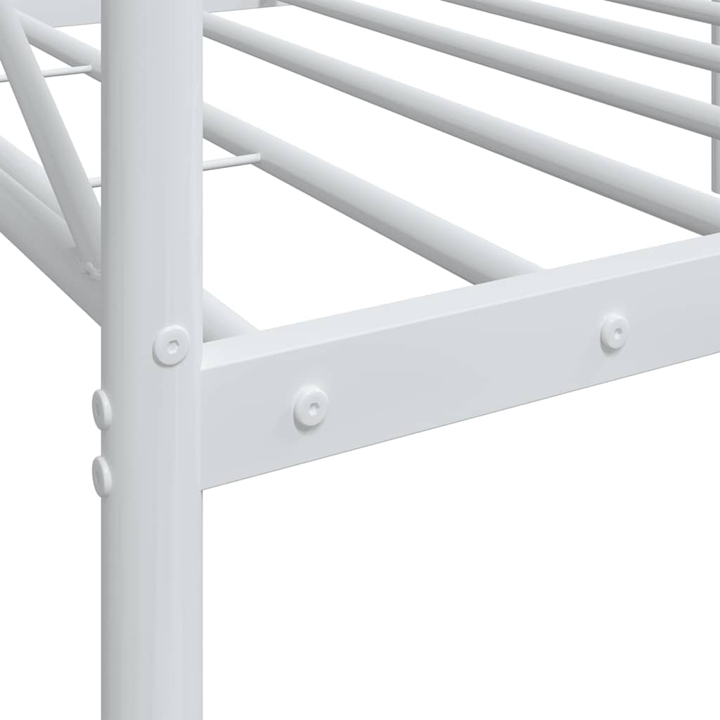 Lit de repos sans matelas blanc 90x200 cm acier - XIOS