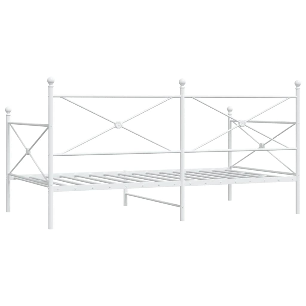 Lit de repos sans matelas blanc 100x200 cm acier - XIOS