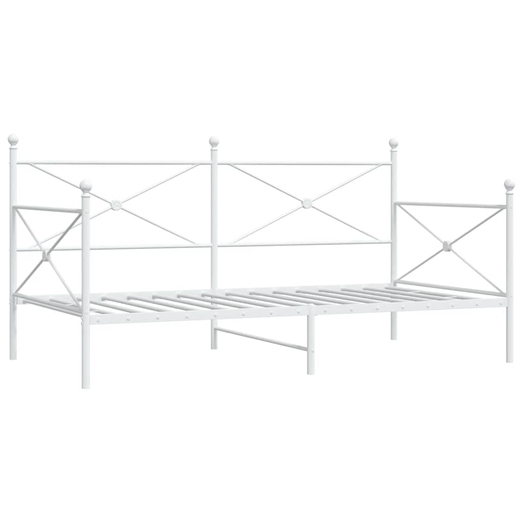 Lit de repos sans matelas blanc 107x203 cm acier - XIOS