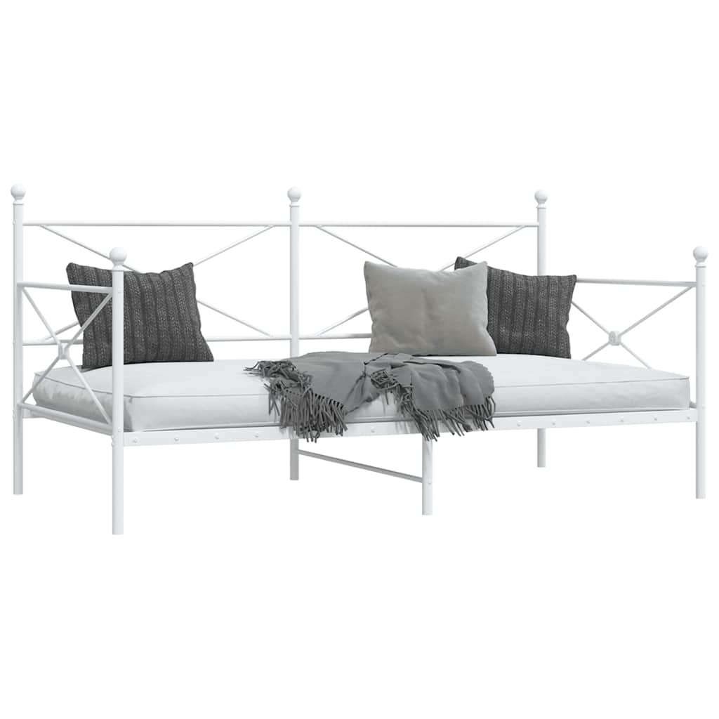 Lit de repos sans matelas blanc 107x203 cm acier - XIOS