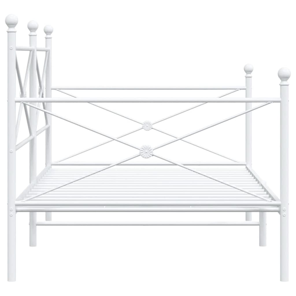Lit de repos sans matelas blanc 107x203 cm acier - XIOS