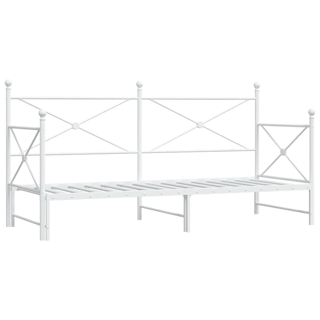 Lit de jour avec gigogne sans matelas blanc 75x190 cm - XIOS