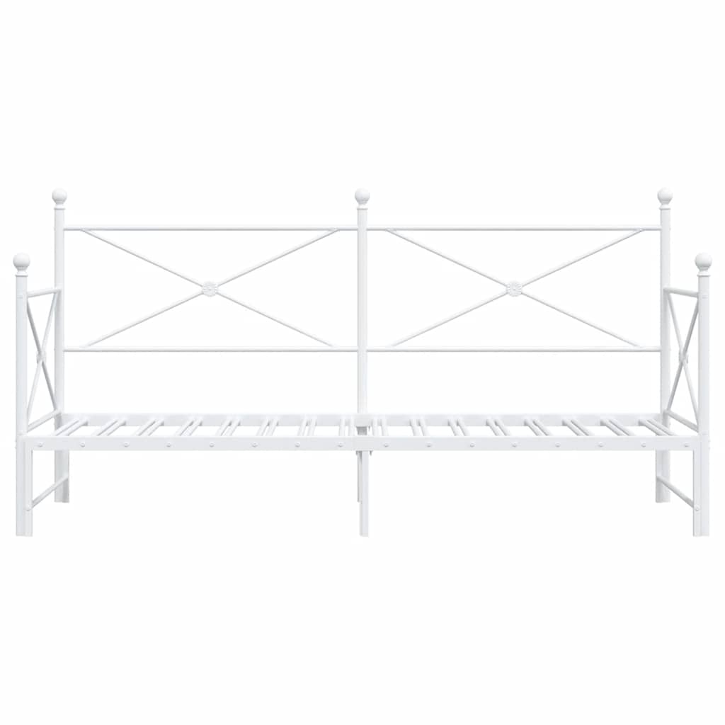 Lit de jour avec gigogne sans matelas blanc 75x190 cm - XIOS