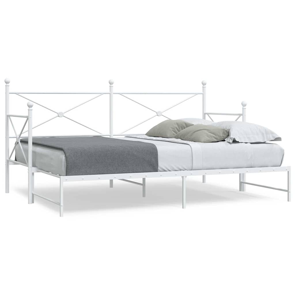Lit de jour avec gigogne sans matelas blanc 75x190 cm - XIOS