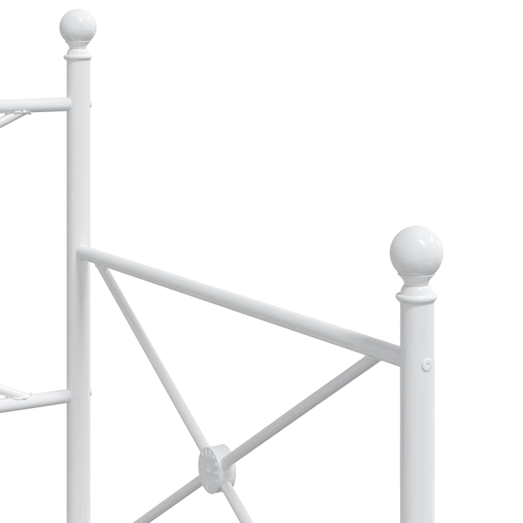 Lit de jour avec lit gigogne sans matelas blanc 90x190 cm acier - XIOS