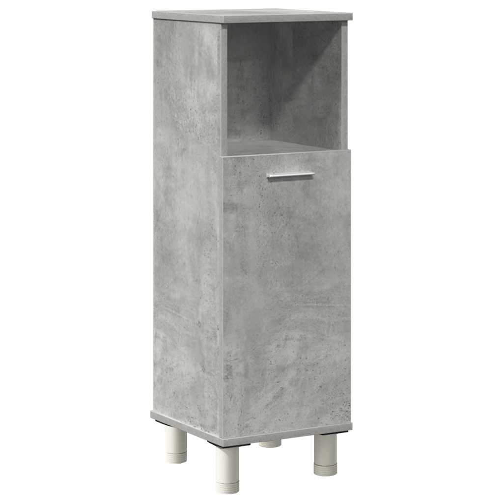 Ensemble de meubles de salle de bain 4 pcs gris béton