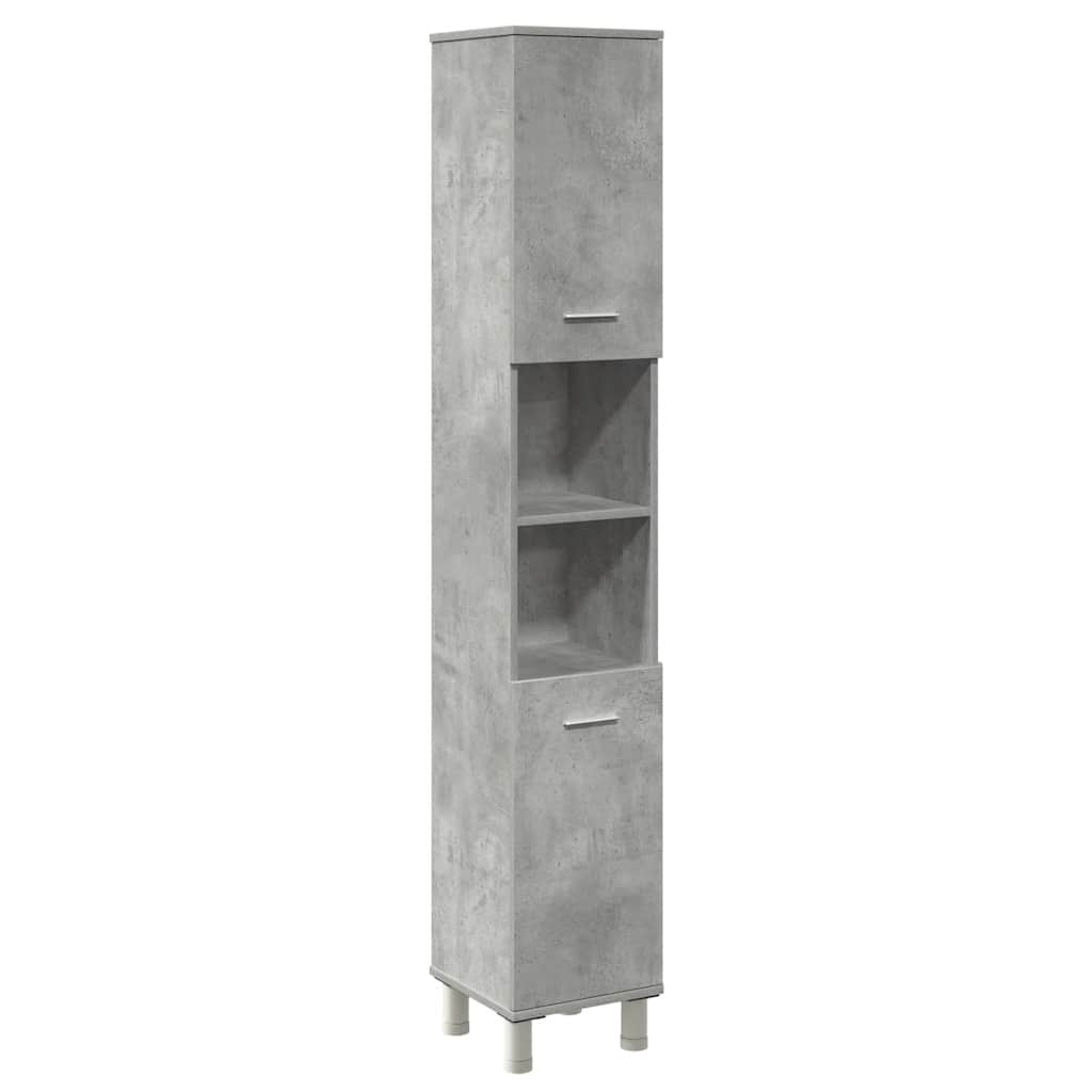 Ensemble de meubles de salle de bain 4 pcs gris béton