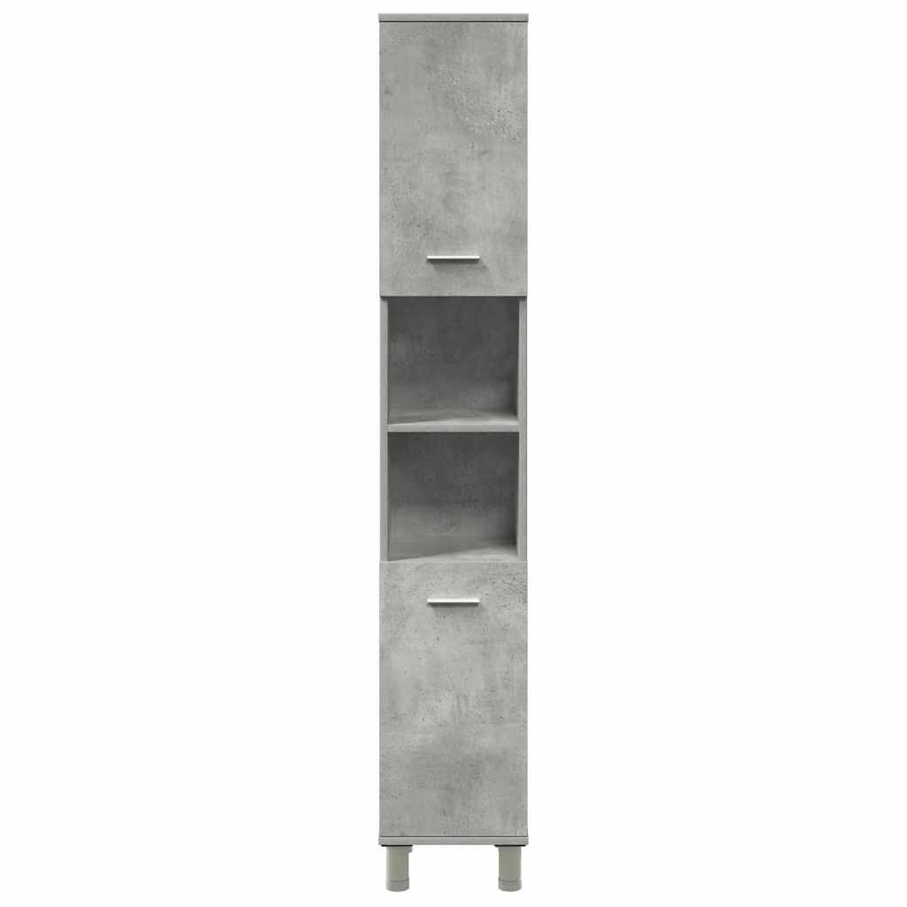 Ensemble de meubles de salle de bain 4 pcs gris béton