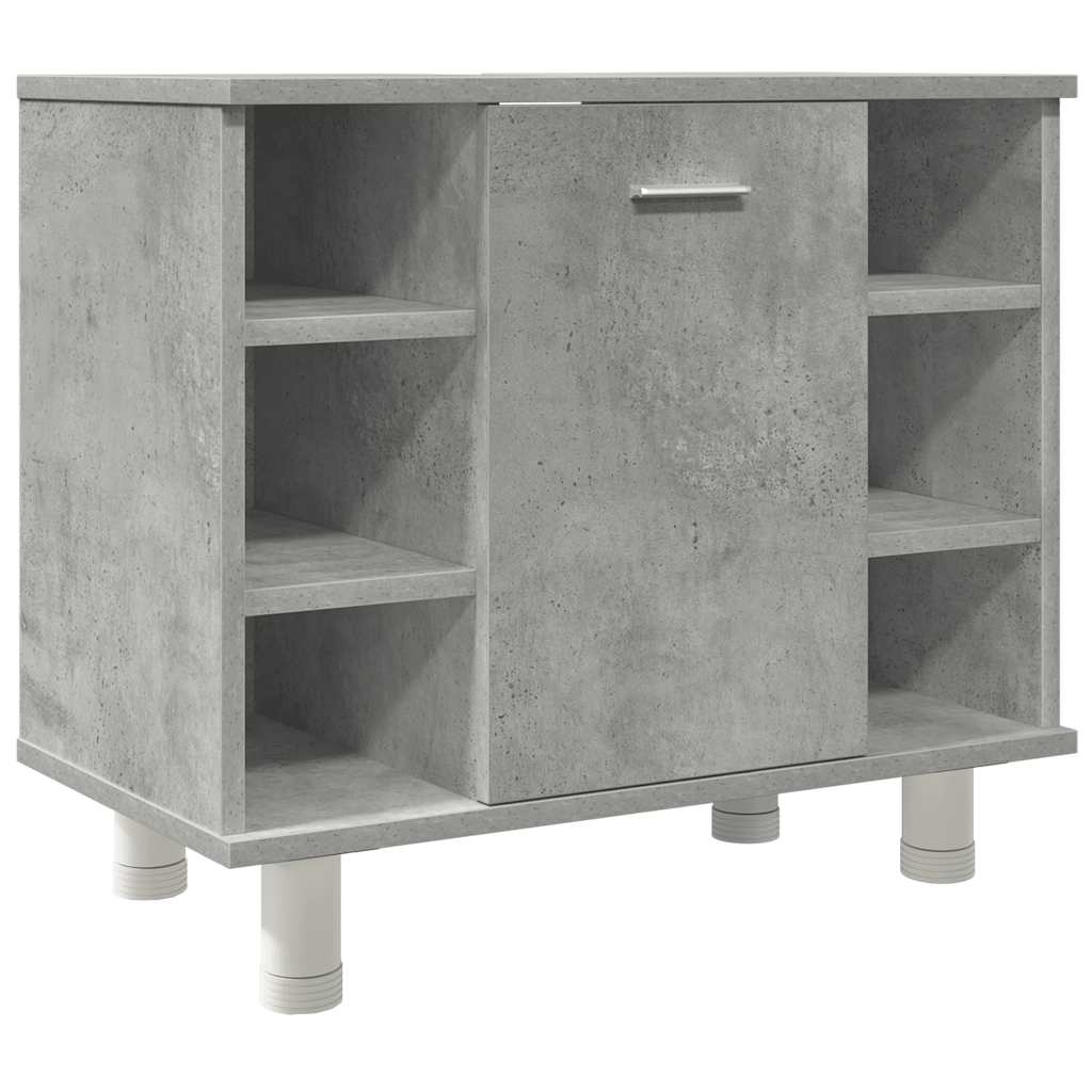 Ensemble de meubles de salle de bain 4 pcs gris béton